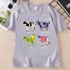 Funny Cow Printed T Shirt Cotton Unisex Unisex Summer Short Sleeve Crew Neck Tshirt Streetwear Unisex Harajuku Clothing