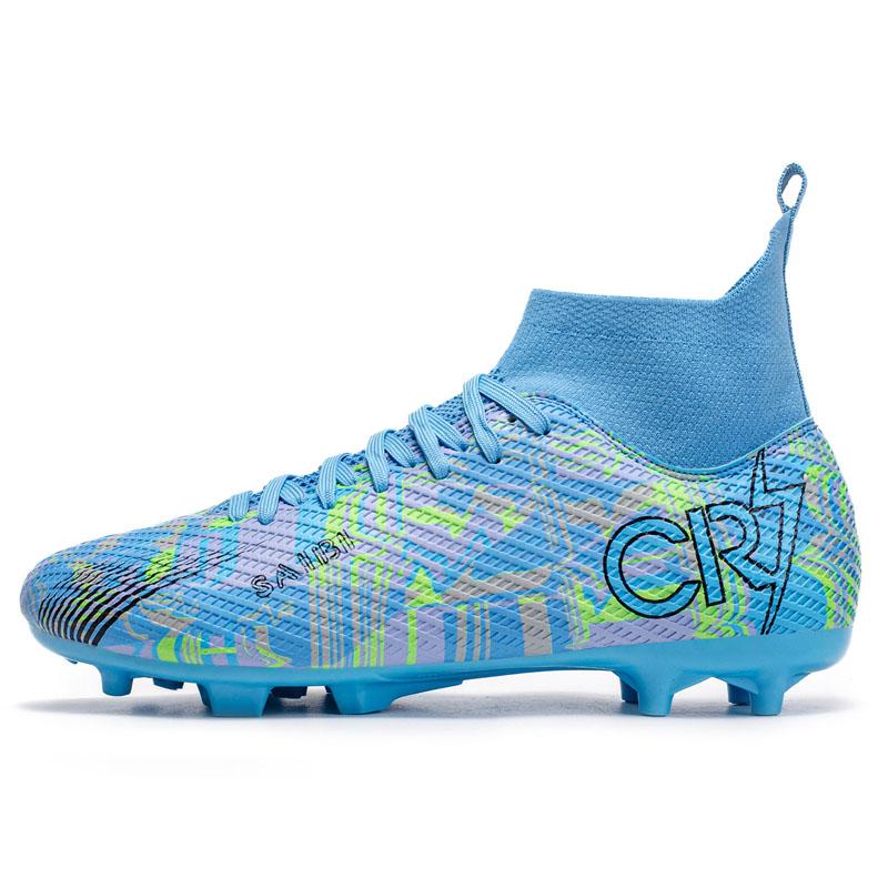 

Men s Sports Football Shoes Fg/Ag Long Nail Adult Artificial Grassland Durable Training Specific Shoes High-Tops Non Slip Shoes 38