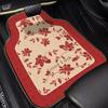 New Chinese-Style Car Floor Mats, Universal, Dirt-Resistant, Earthy Red, with a Sense of Atmosphere, Can Be Cut, Diatomaceous Earth Car Carpet Mats