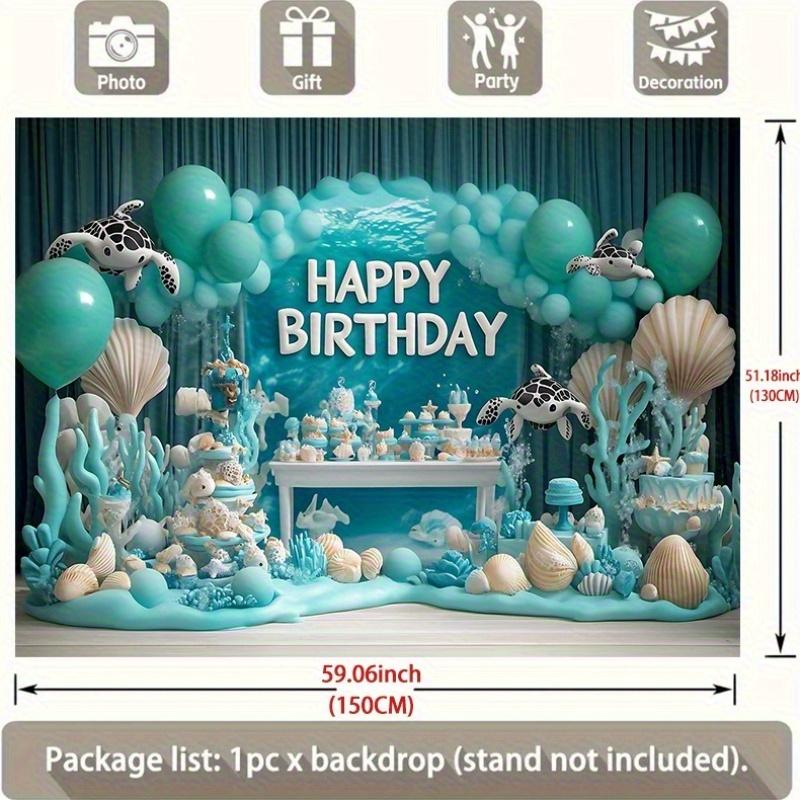 Party Backdrop Under The Sea Under Backgrounds Well Settings Event Backdrop Decoration Front Door Decor