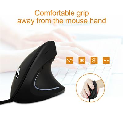 Right Hand Ergonomic LED USB PC Computer Wrist Mouse for Wired Optical