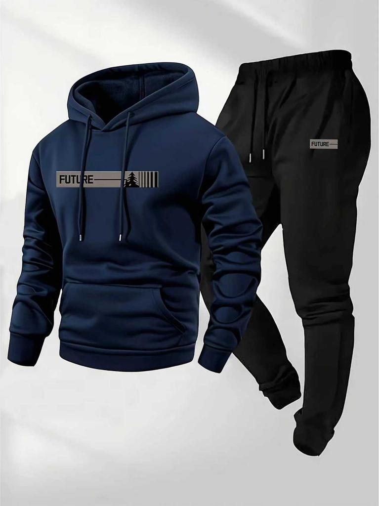 European size new casual fashion men's and women's sweaters, printed hoodies and drawstring sports suits Europe and the United States
