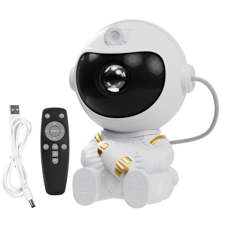 Starry Sky Astronaut Dimmable Projector: Dreamy Night Light for Bedrooms