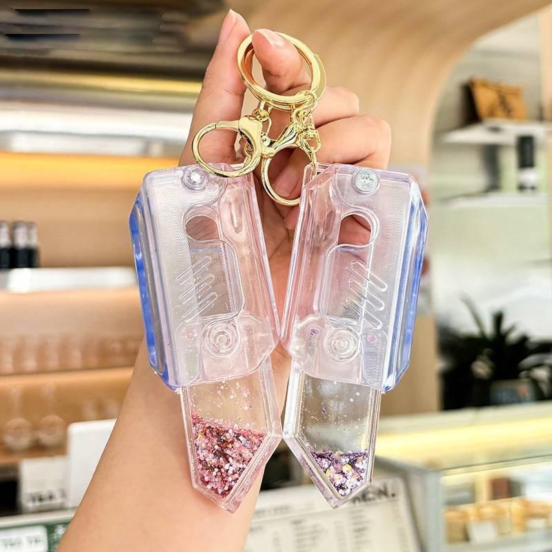 Trendiger Karottenmesser Schlüsselanhänger Lustiges Stressabbau-Spielzeug für Paare und Freunde