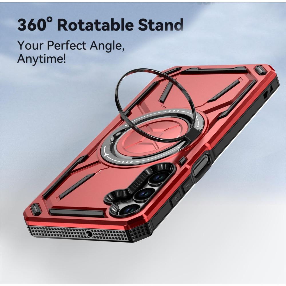 Heavy Duty Magnetic Charging Case For Samsung Galaxy S26 S25 S24 S23 S22 FE Ultra Plus Ring Bracket Raised Camera Bezel Cover