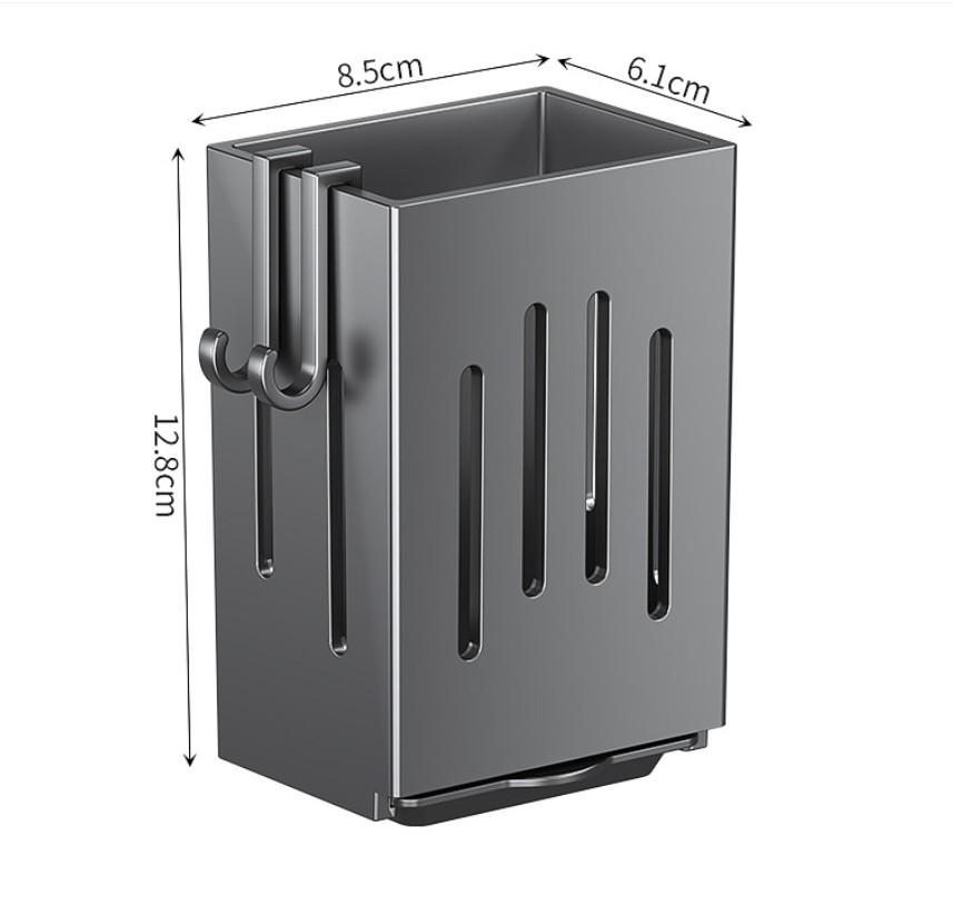 Chopstick Storage Box, Chopstick Tube With Hook [black] One Size чёрный