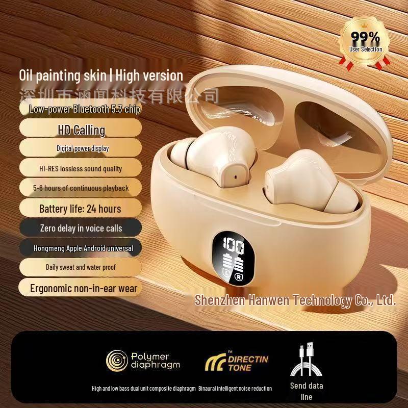 2025 New S510 Bluetooth Headset: 895B, Digital Display, Wireless, High Sound Quality, Low Latency for Gaming