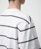 MUSINSA STANDARD Multi-Stripe Relaxed T-Shirt 2 [White]