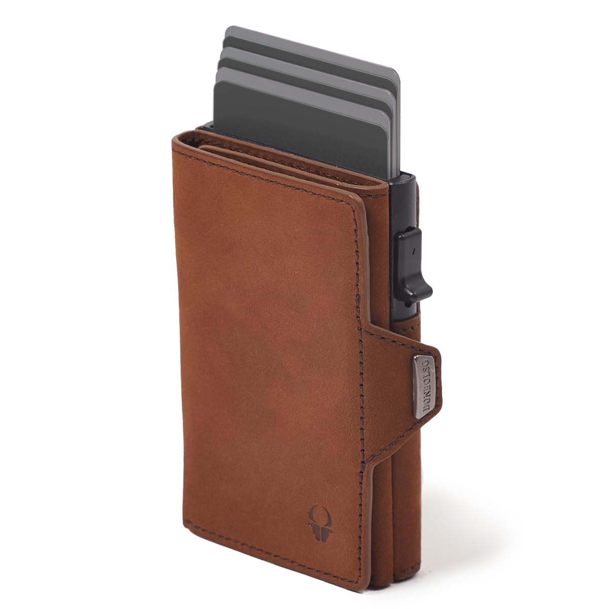 

Genuine Leather Mini Wallet Small Wallet Compact Mini Wallet Small Mini Wallet Trifold Wallet Popular Brand Thin Wallet Money Clip [DONBOLSO] Men s