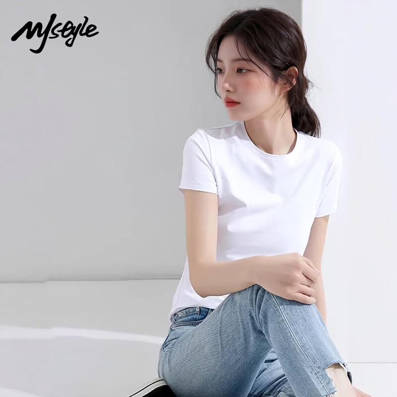 MJ STYLE Women s Slim Fit Short Sleeve T-Shirt M