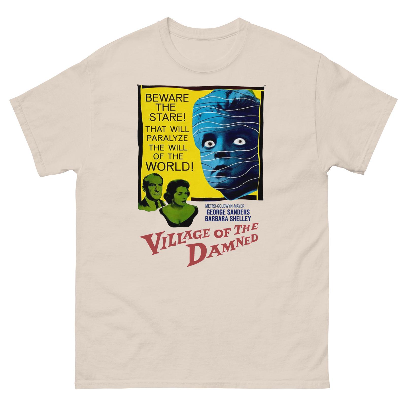 The Village of the Damned T Shirt | Classic Horror Movie | Vintage Style Tee L