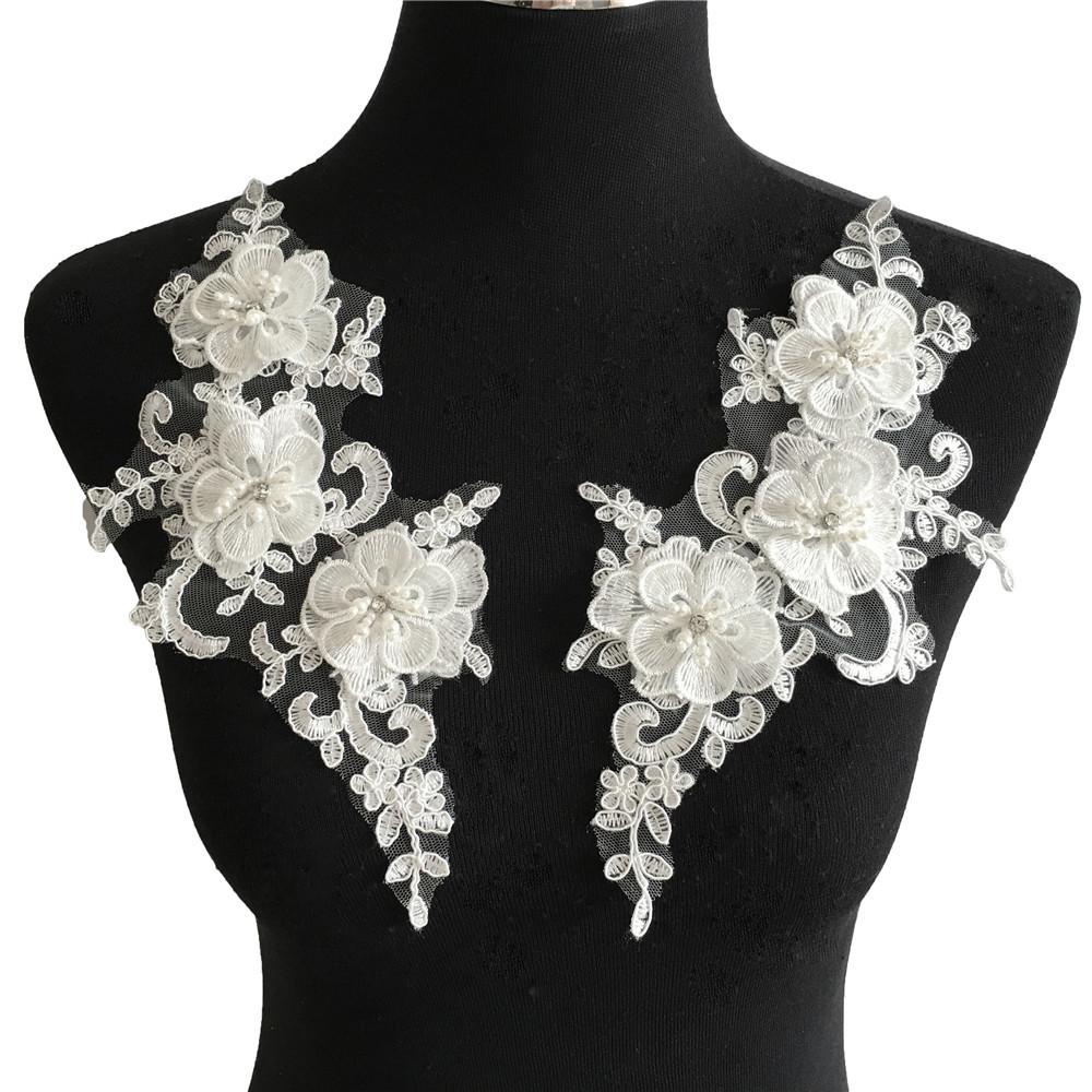 White Embroidery Three-Dimensional Lace Collar Decoration Diy Lace Collar Fabric Sewing Decals Accessories