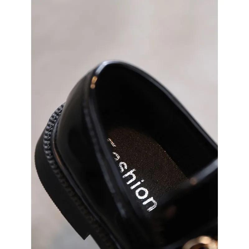 Spring Girl Shoe Autumn And Flats For Children Casual Kid Shoe Comfortable Pu Leather Shoes Girl Kid Candy Loafers Flat Shoe