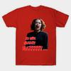 Men Black Print T-shirt Mommie Dearest No-Cut Heat Transfer Print Cotton Tshirt