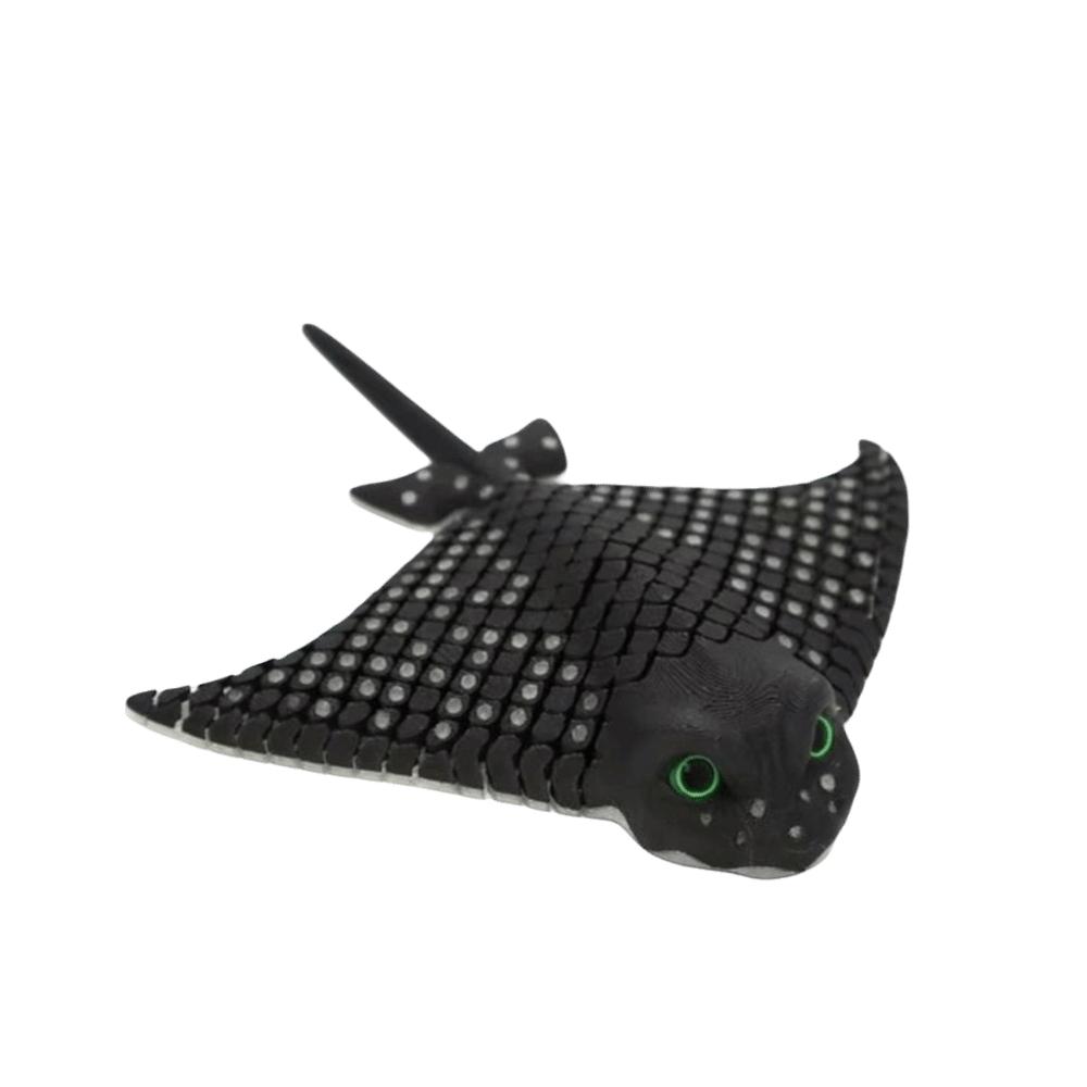 Bionic Luminous Stingray Toy Luminous Realistic Stingray Figurine Room Ornament