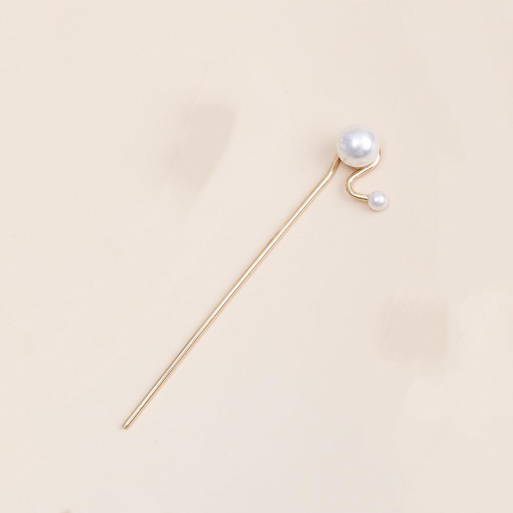 

1 шт. заколка для волос с жемчугом, простая современная заколка, артефакт, новая заколка, аксессуары для волос Size fits all