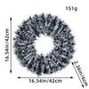 42cm Tinsel Wreath Holiday Decoration for Shopping Mall or Hotel