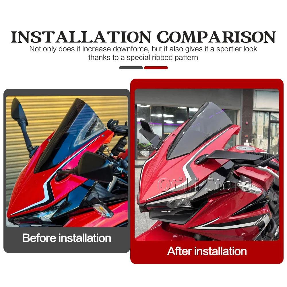 CBR250R CBR600R New Rearview Mirror Motorcycle Wind Wing Adjustable Rearview Mirror For Honda CBR650R 2019-2025 CBR400R CBR150R