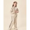 Montagut Girls' Half-Zip Sweatshirt & Wide-Leg Pants Set