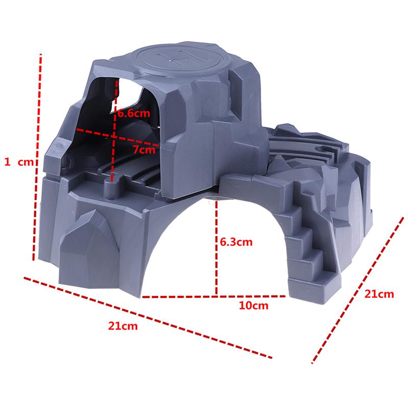 Plastic Double Tunnel Wooden Train Track Toy Accessories For Tunnel Track Train