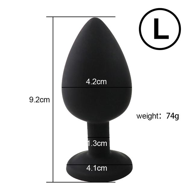 3 Sizes Anal Plug Sex Toys  Female Vibrator Adult Silicone Sex Prostate Back Yard Toy Anal Butt Plug Women Man Couple Gay Unisex