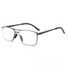 Ultra-Lightweight Photochromic Anti-Blue Light Presbyopia Glasses Fashionable Metal Double-Bridge Reading Eyewear 0 To +4.0