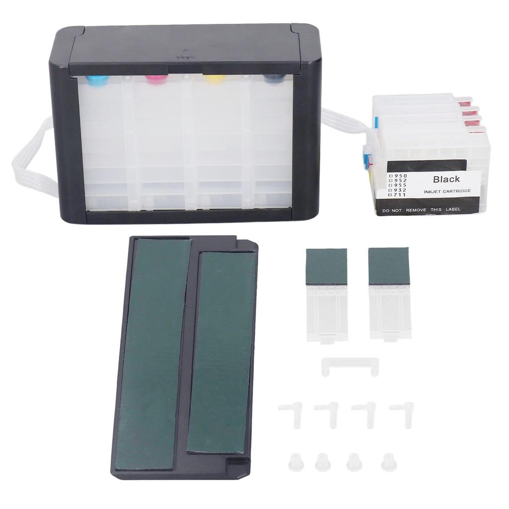 4 Color Refill Printer Ink Cartridge with Permanent Chip No Leakage Continuous Supply Ink Cartridge for HP 954