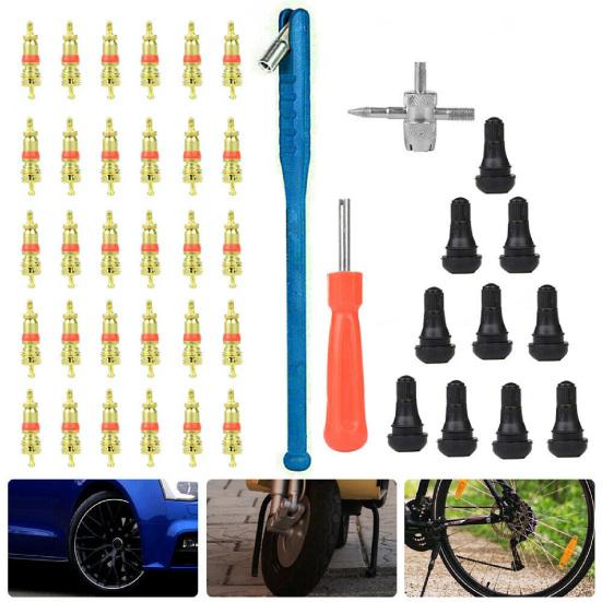 43Pcs/Set Tire Installer Durable Wide Use Compact Car Tyre Valve Repair Tool Kit for Car