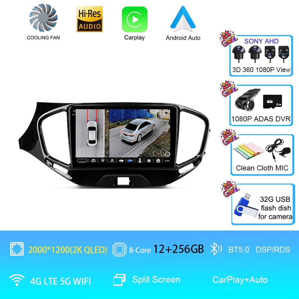 Car Radio Android 14 Carplay Wifi 4G For LADA Vesta Cross Sport 2015 - 2020 Multimedia Video Player Navigation GPS Stereo Auto