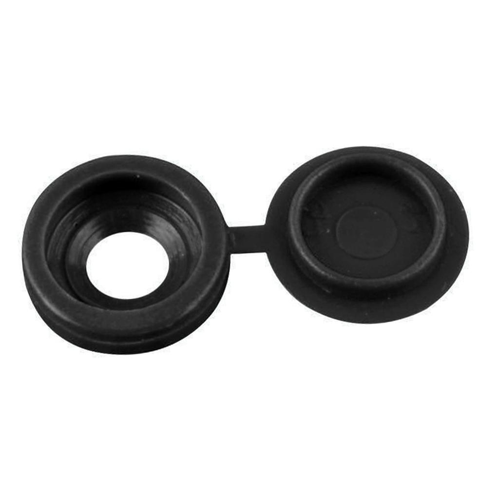 Screw Cap Covers Plastic Decorative Protective M5 Hole for Self Tapping Screws Furniture Closet Black