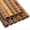 Wood Grain PU Leather Sheet 20x33cm, Cork Touch Faux Leather for DIY Crafts and Decorative Projects
