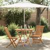 VidaXL 3-piece Folding Bistro Set In Solid Teak Wood 3385962