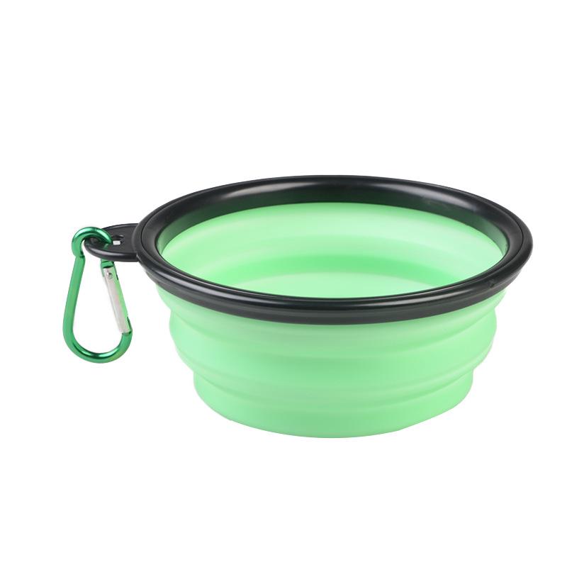 350/1000ML Large Collapsible Dog Cat Folding Silicone Bowl Portable Puppy Food Container Outdoor Feeder Dish Bowl Dog Accessorie