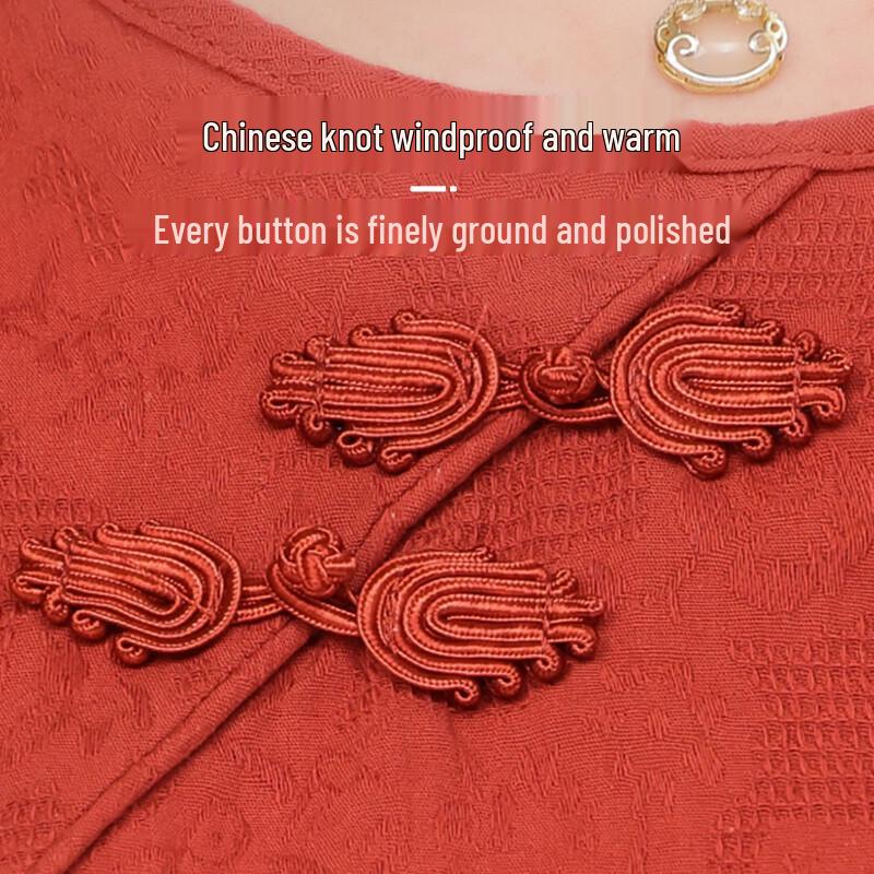 Elderly Women's Breathable Casual Round Neck Shirt