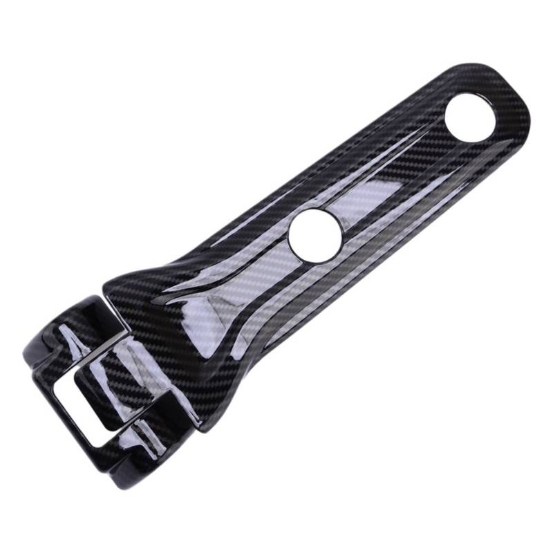 Set Heckklappe Ersatzradhalter Scharnier Verkleidung Schwarz Karbonfaser-Textur Kunststoff Passend für Jeep Wrangler JL 2018-2024
