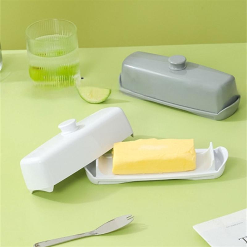 Butter Dish Spoon Set Modern Design, Perfect Addition To Your Kitchen Black Color /White/Gray/Clear Optional Accessories