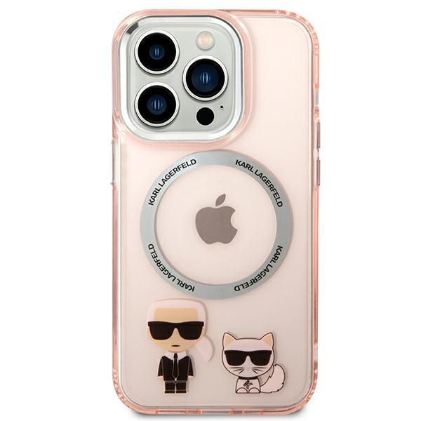 Etui do iPhone 14 Pro Max Karl Lagerfeld MagSafe Różowe