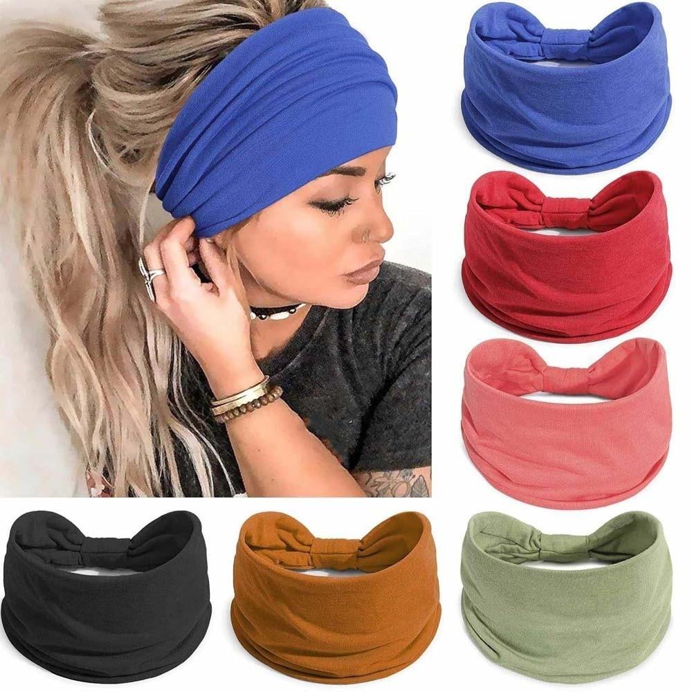 6 PCS Y2K Yoga Hairband Hip-hop Printed Elastic Hairband Set of 6 Sports Headband  Outdoor Set 2