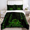 3pcs Matrix Poster Duvet Cover Set (1 Duvet Cover + 2 Pillowcases, No Core) - Comfortable, And Breathable Bedroom Decoration Yy251104048