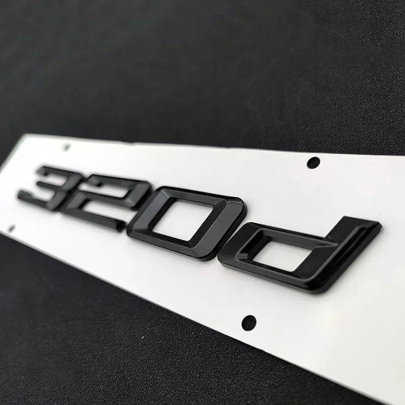 Chrome Black Car Letters Fender Trim Badge 320i 320 Emblem Sticker For BMW 320i 320d Logo G20 F30 E46 E90 F31 F34 Accessories