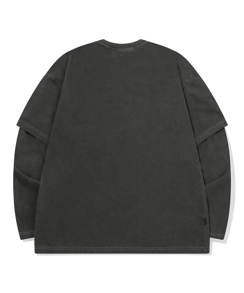 CPGN STUDIO Willy Layered Pigment Long Sleeve Smoke Black