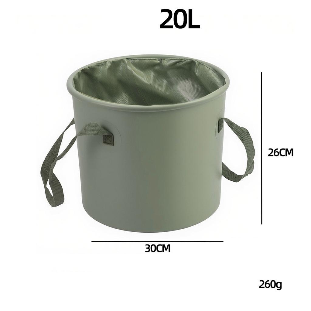 20L Collapsible Water Bucket for Outdoor Camping, Capacity Portable Bucket for Fishing Foldable Storage Bucket for Car Travel, Water Storage Container