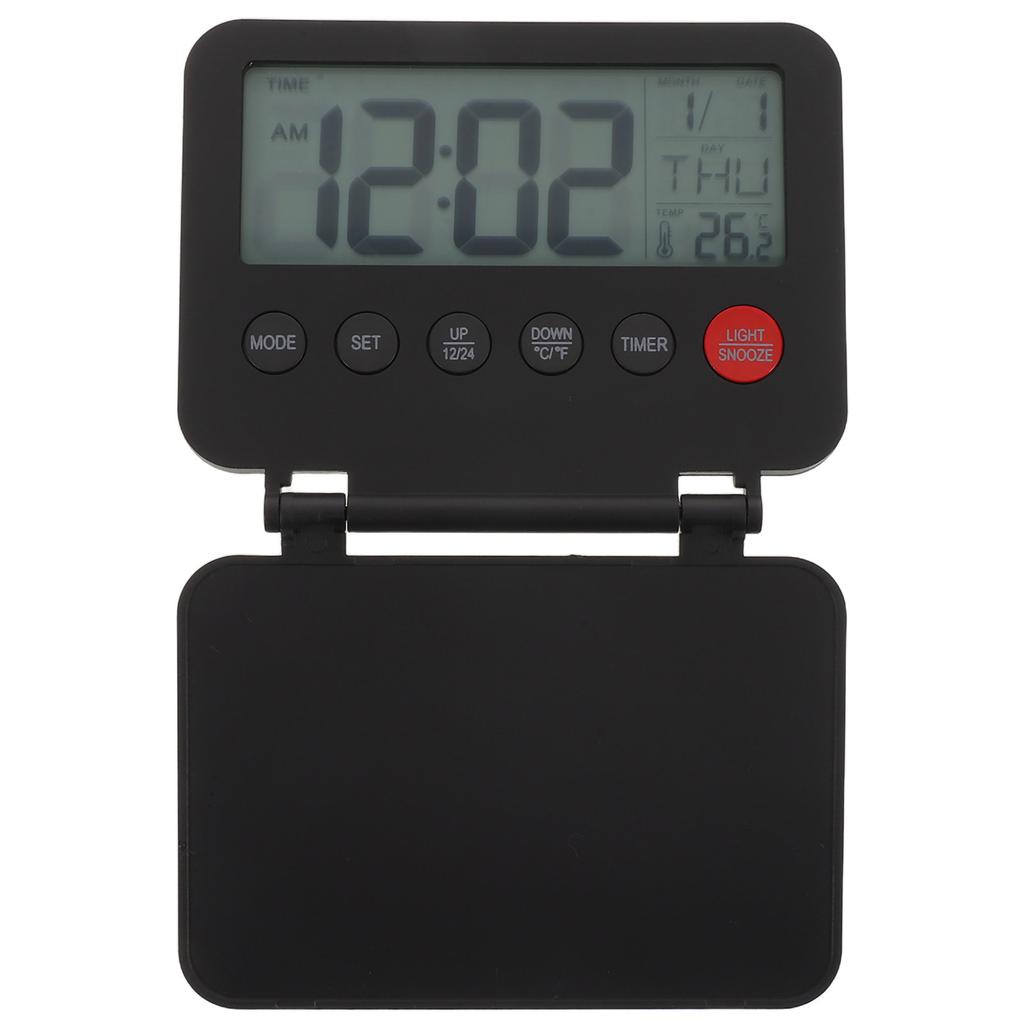Travel Alarm Clock Clocks for Bedside Flipping Numbers Desk Decorative Quartz Compact Bedroom