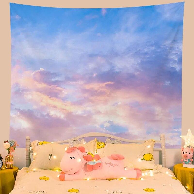 

Гобелен эстетическое украшение стены красочное облако дома гостиная висит фоновая ткань 200x150cm