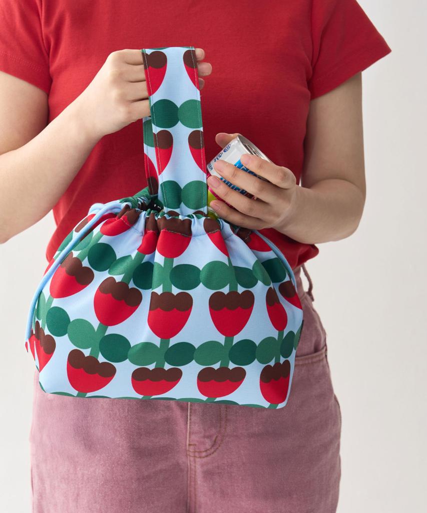 Dropdropdrop Deli Bag Berry Bloom Red