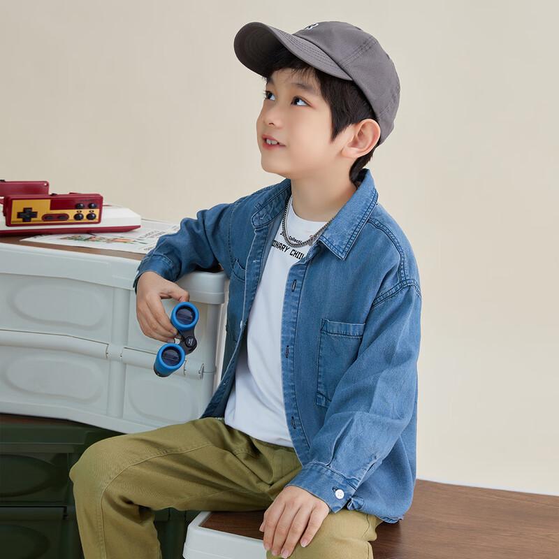 Boys' Tencel Denim Long-Sleeve Shirt