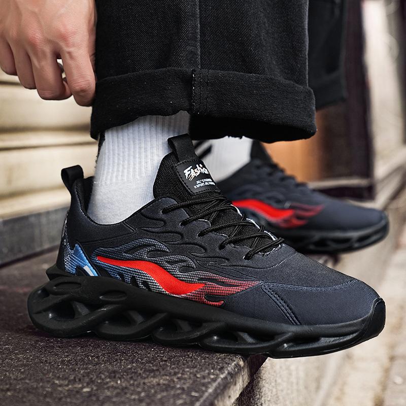 Large Size Men'S Shoes Spring And Summer Men'S Breathable Casual Shoes Fly-Woven Mesh Sports Casual Running Shoes