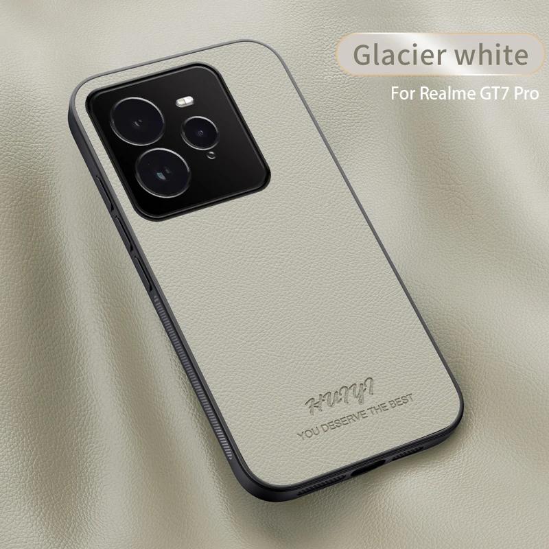 Car Magnetic Cover for Realme GT 7 Pro Luxury Leather Matte Soft Frame Protective Back Case for OPPO Realme GT7 Pro GT7Pro Capa