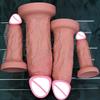 Extra Large 4 Sizes Advanced Realistic Soft Dildo Big Thick Fake Penis Double Silicone Cock Woman Man Masturbation Suction Cup Anal Climax Sex Toys