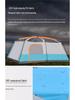 Double-Layer Outdoor Tent: Two Rooms & Living Area - Spacious, Portable, and Durable for Camping & Picnics
